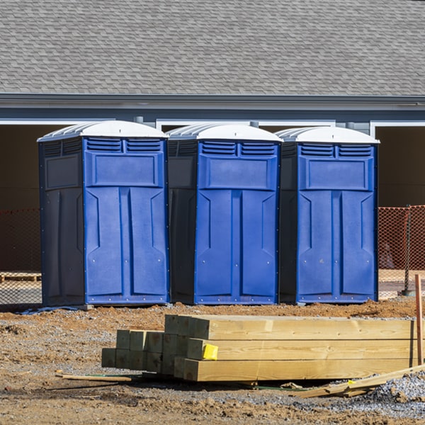 what is the expected delivery and pickup timeframe for the portable restrooms in Grand Junction Michigan